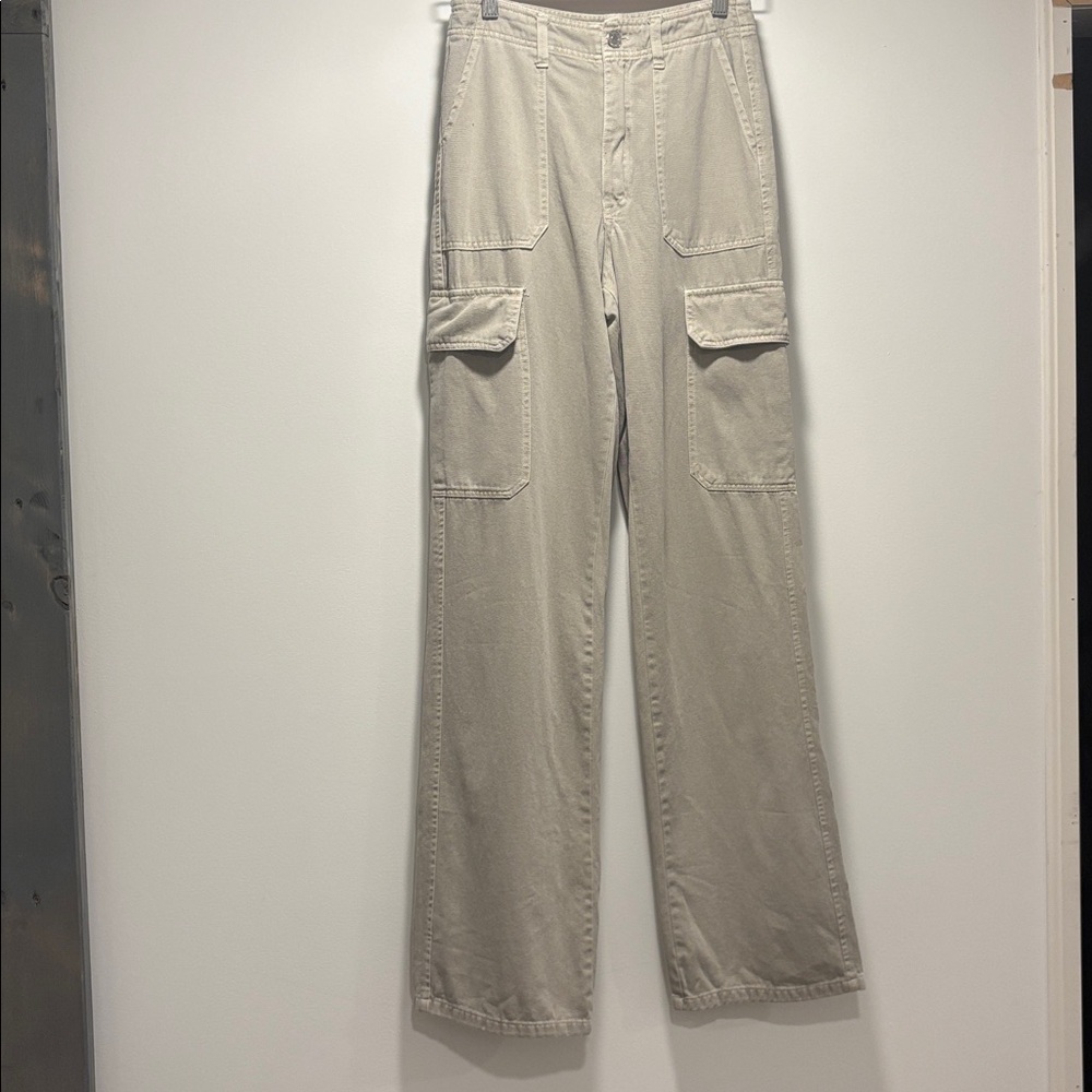 Zara Beige Jean Cargo Pants